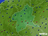 群馬県のアメダス実況(日照時間)(2020年10月11日)