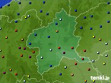 群馬県のアメダス実況(日照時間)(2020年10月12日)