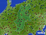 長野県のアメダス実況(日照時間)(2020年10月12日)