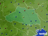 埼玉県のアメダス実況(日照時間)(2020年10月13日)