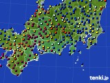 東海地方のアメダス実況(日照時間)(2020年10月14日)