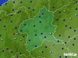 群馬県のアメダス実況(日照時間)(2020年10月14日)