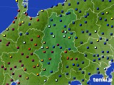 長野県のアメダス実況(日照時間)(2020年10月14日)