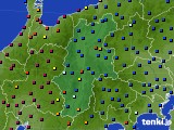 長野県のアメダス実況(日照時間)(2020年10月15日)