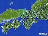 近畿地方のアメダス実況(降水量)(2020年10月17日)