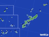 2020年10月19日の沖縄県のアメダス(風向・風速)
