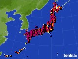 アメダス実況(日照時間)(2020年10月20日)