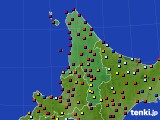 道北のアメダス実況(日照時間)(2020年10月20日)