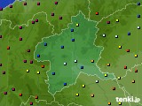 群馬県のアメダス実況(日照時間)(2020年10月21日)