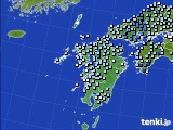 九州地方のアメダス実況(降水量)(2020年10月22日)