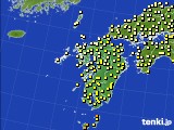 九州地方のアメダス実況(気温)(2020年10月22日)