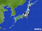 アメダス実況(降水量)(2020年10月23日)