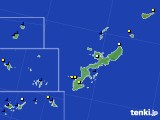 2020年10月23日の沖縄県のアメダス(風向・風速)