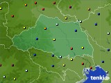 埼玉県のアメダス実況(日照時間)(2020年10月24日)