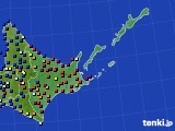 2020年10月24日の道東のアメダス(日照時間)