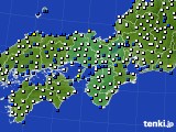 近畿地方のアメダス実況(風向・風速)(2020年10月24日)