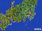 2020年10月26日の関東・甲信地方のアメダス(日照時間)