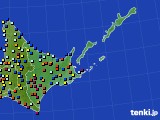 道東のアメダス実況(日照時間)(2020年10月26日)