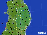 岩手県のアメダス実況(日照時間)(2020年10月26日)