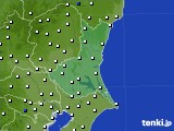 2020年10月26日の茨城県のアメダス(風向・風速)