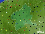 群馬県のアメダス実況(日照時間)(2020年10月28日)