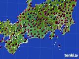 東海地方のアメダス実況(日照時間)(2020年10月29日)
