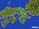 近畿地方のアメダス実況(日照時間)(2020年10月29日)