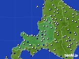 道央のアメダス実況(風向・風速)(2020年10月29日)