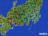 関東・甲信地方のアメダス実況(日照時間)(2020年10月30日)