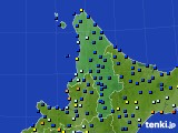 道北のアメダス実況(日照時間)(2020年10月30日)