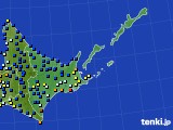 2020年10月30日の道東のアメダス(日照時間)