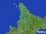 道北のアメダス実況(風向・風速)(2020年10月30日)