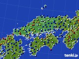 中国地方のアメダス実況(日照時間)(2020年11月01日)