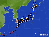 アメダス実況(日照時間)(2020年11月01日)