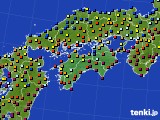 2020年11月03日の四国地方のアメダス(日照時間)