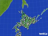 2020年11月03日の北海道地方のアメダス(気温)