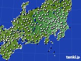 関東・甲信地方のアメダス実況(風向・風速)(2020年11月03日)