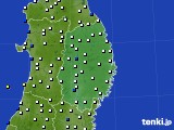 岩手県のアメダス実況(風向・風速)(2020年11月03日)
