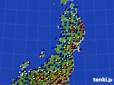 東北地方のアメダス実況(日照時間)(2020年11月04日)