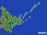 道東のアメダス実況(風向・風速)(2020年11月04日)