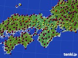 2020年11月05日の近畿地方のアメダス(日照時間)