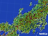 北陸地方のアメダス実況(日照時間)(2020年11月08日)