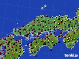 中国地方のアメダス実況(日照時間)(2020年11月08日)