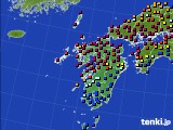 九州地方のアメダス実況(日照時間)(2020年11月08日)