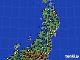 東北地方のアメダス実況(日照時間)(2020年11月09日)