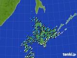 2020年11月09日の北海道地方のアメダス(気温)