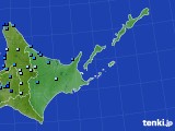道東のアメダス実況(積雪深)(2020年11月10日)