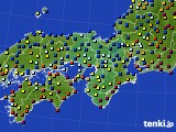 2020年11月10日の近畿地方のアメダス(日照時間)