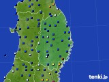 2020年11月10日の岩手県のアメダス(日照時間)