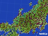 2020年11月13日の北陸地方のアメダス(日照時間)